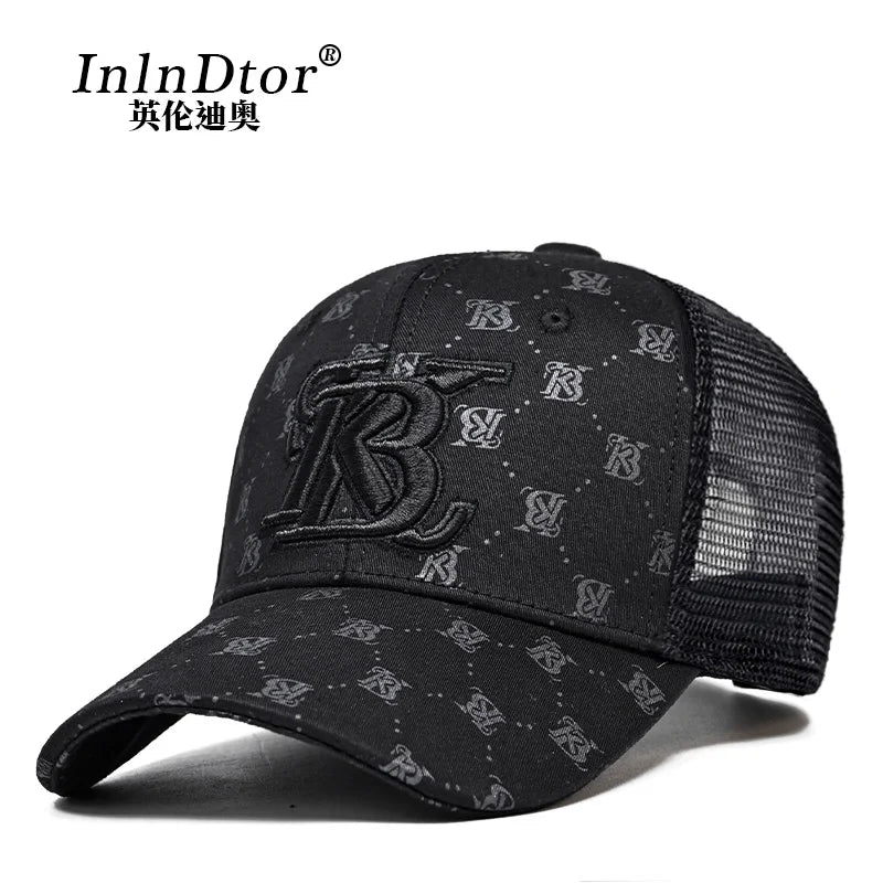 2025 Couple style Korean girls' printed embroidered baseball cap outdoor party four seasons men's cap
