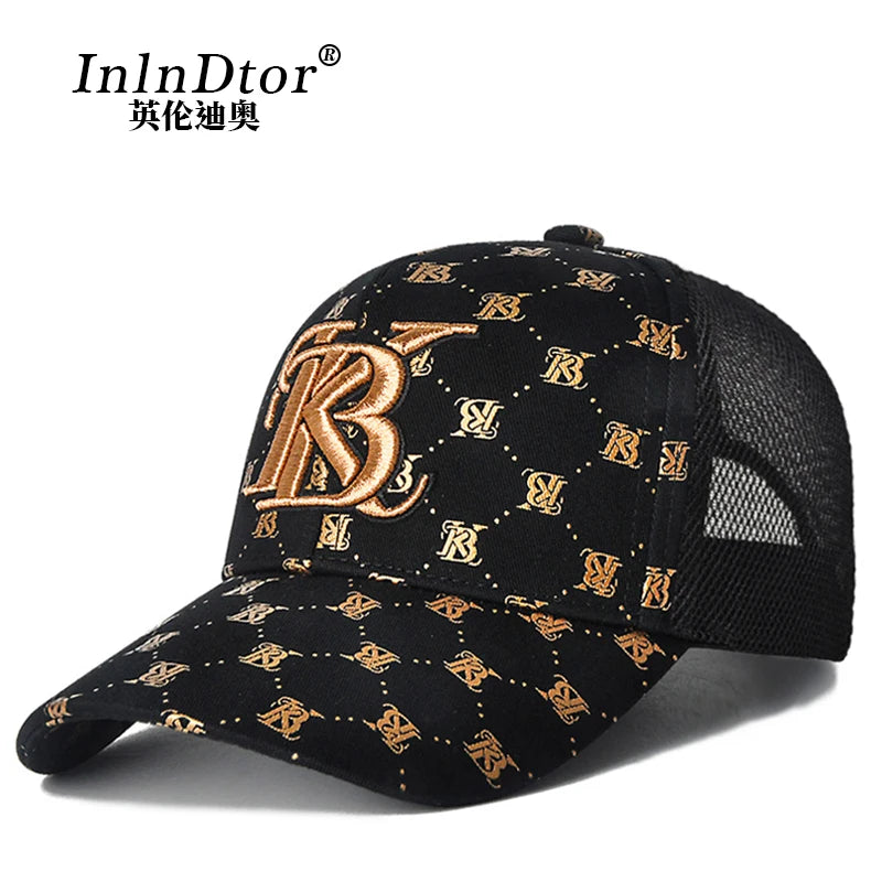 2025 Couple style Korean girls' printed embroidered baseball cap outdoor party four seasons men's cap
