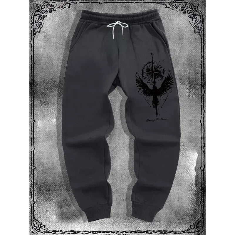 Gothic Y2K Casual Sports Sweatpants, 3D Printed Versatile Joggers for Daily Wear, Urban Fashion Oversized Loose Street Pants