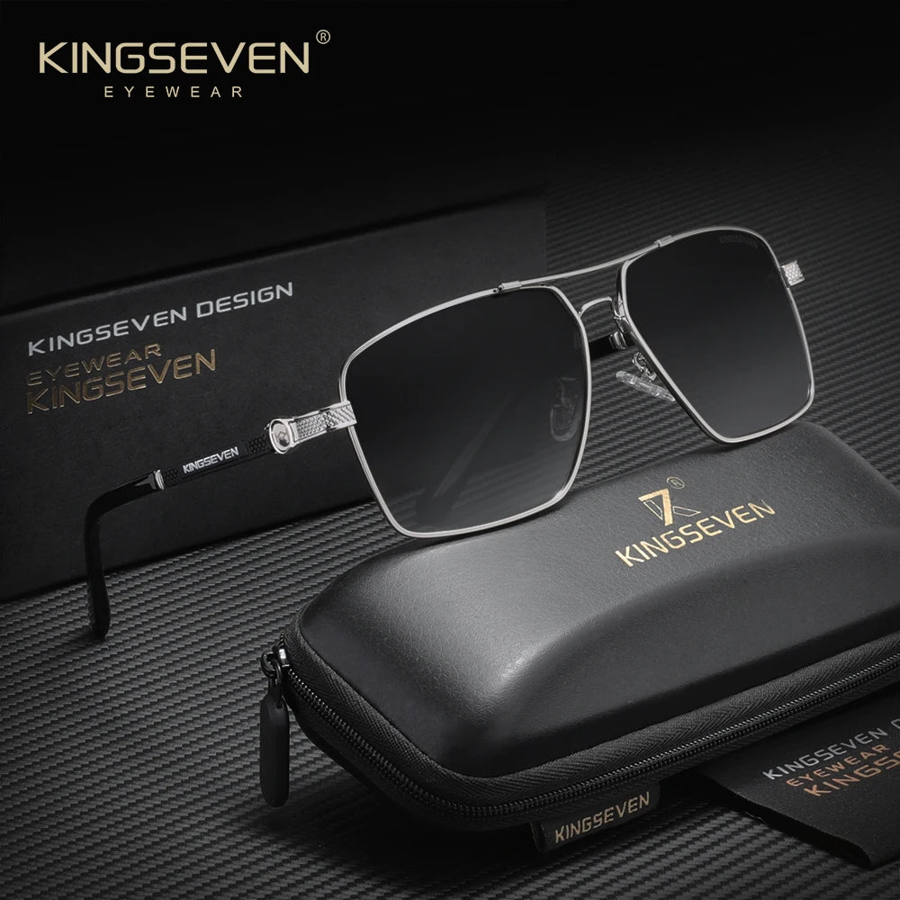KINGSEVEN Classical Sunglasses Male Driving Travel Women Luxury Protective Glasses Trendy UV400 Polarized Large Frame Eyewear