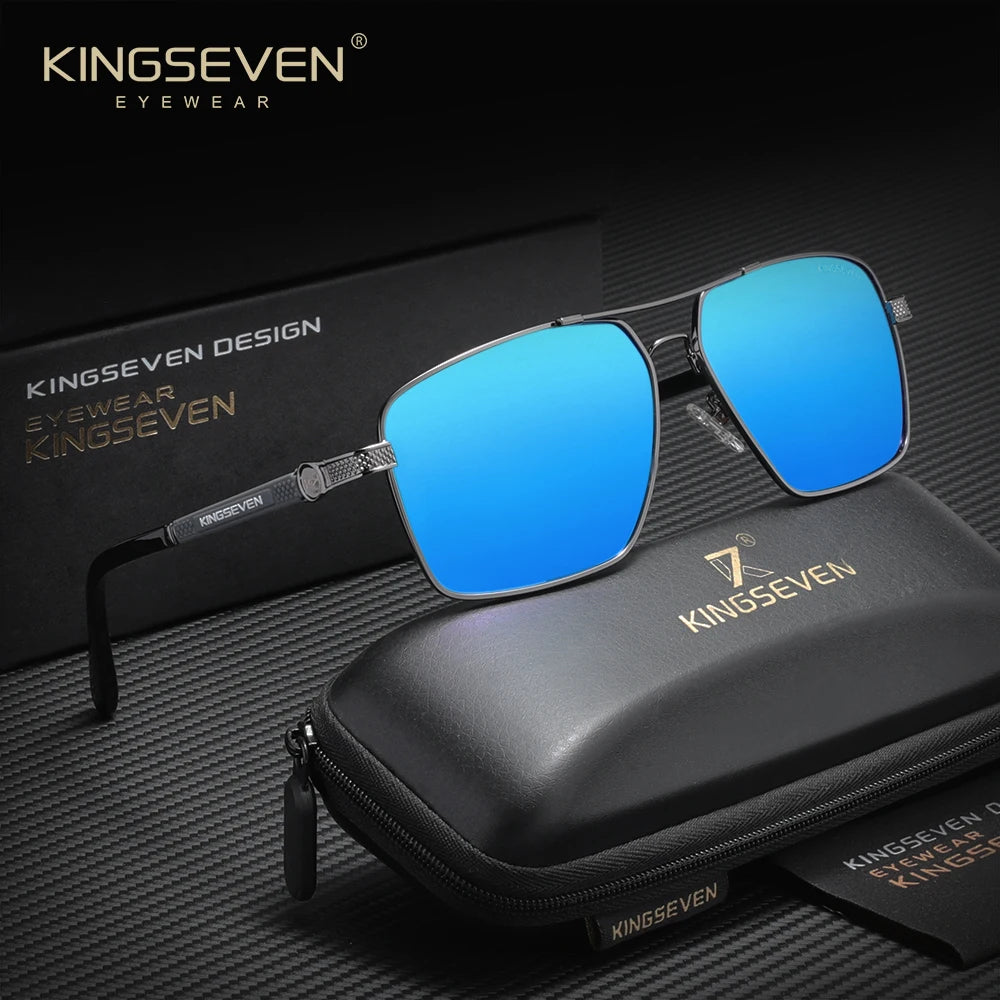 KINGSEVEN Classical Sunglasses Male Driving Travel Women Luxury Protective Glasses Trendy UV400 Polarized Large Frame Eyewear