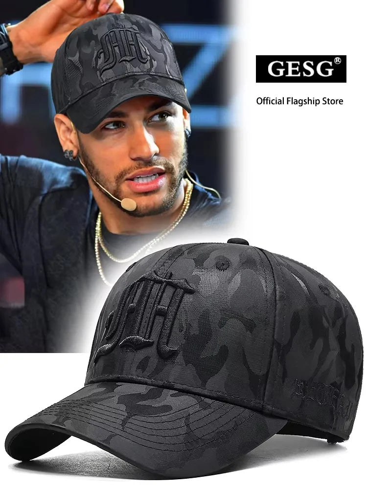 InlnDtor 2025 Camouflage embroidered baseball cap Fashion hard top tactical cap men's four seasons all-purpose military cap