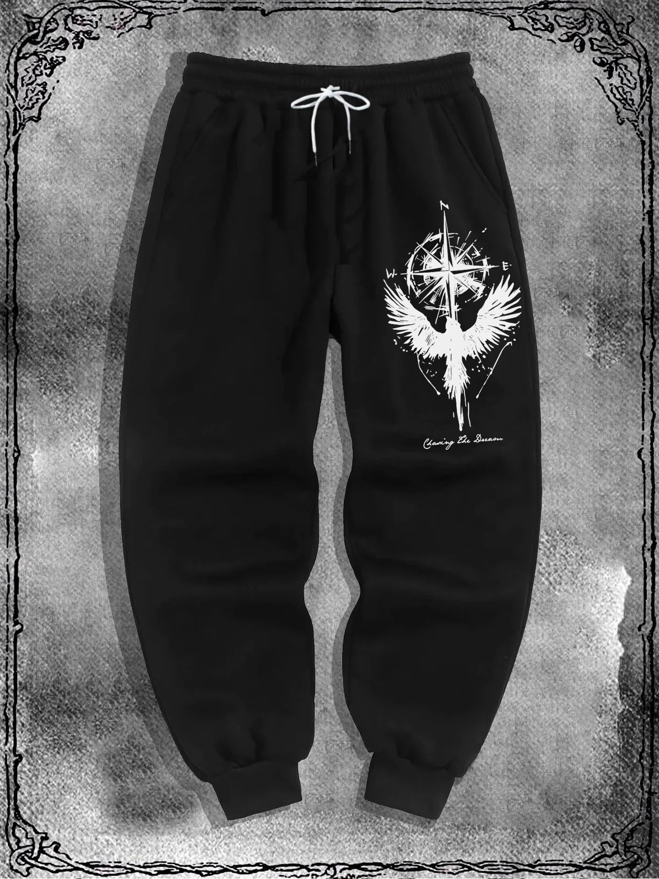 Gothic Y2K Casual Sports Sweatpants, 3D Printed Versatile Joggers for Daily Wear, Urban Fashion Oversized Loose Street Pants