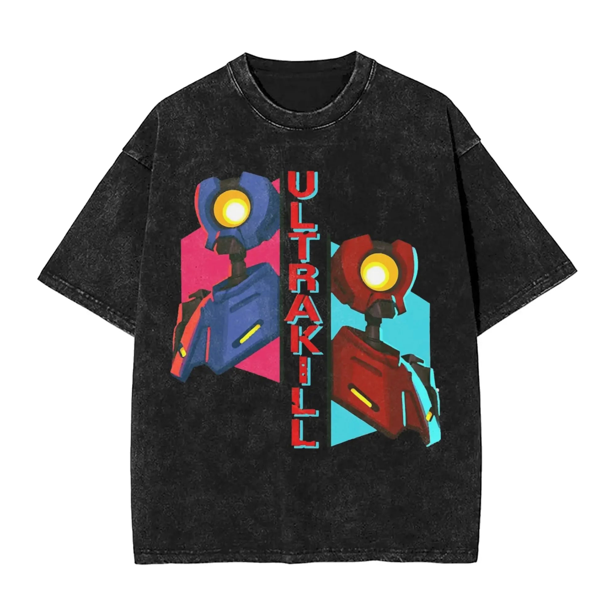 Men Women Clothing Breathable Cotton Short Sleeve Tees Ultrakill Gabriel Game Graphic T Shirt Vintage Washed Oversized T-Shirts