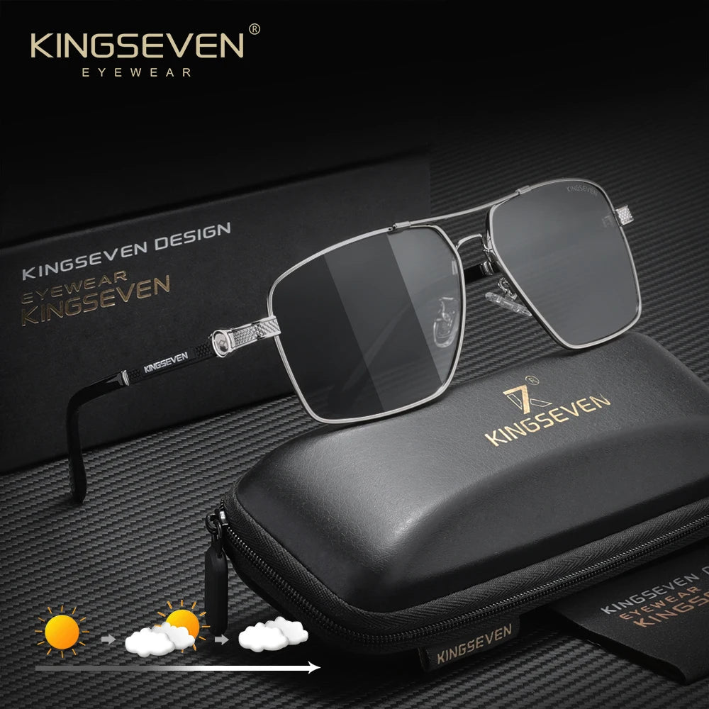 KINGSEVEN Classical Sunglasses Male Driving Travel Women Luxury Protective Glasses Trendy UV400 Polarized Large Frame Eyewear