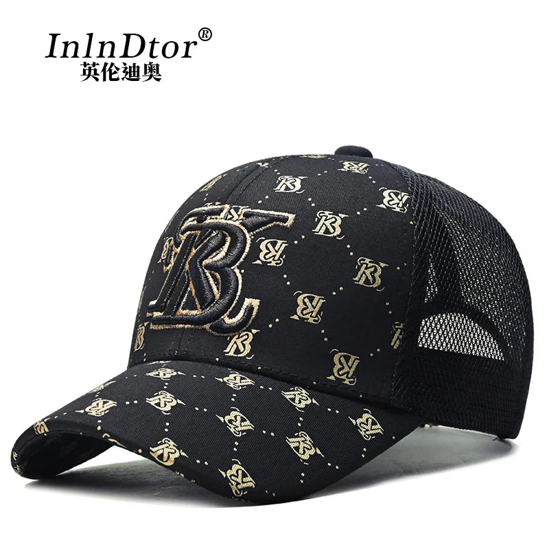 2025 Couple style Korean girls' printed embroidered baseball cap outdoor party four seasons men's cap