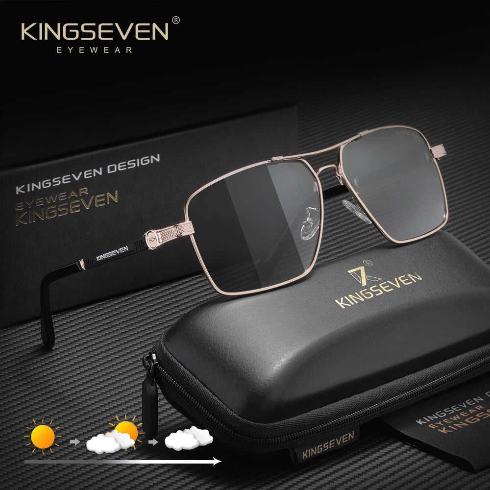 KINGSEVEN Classical Sunglasses Male Driving Travel Women Luxury Protective Glasses Trendy UV400 Polarized Large Frame Eyewear