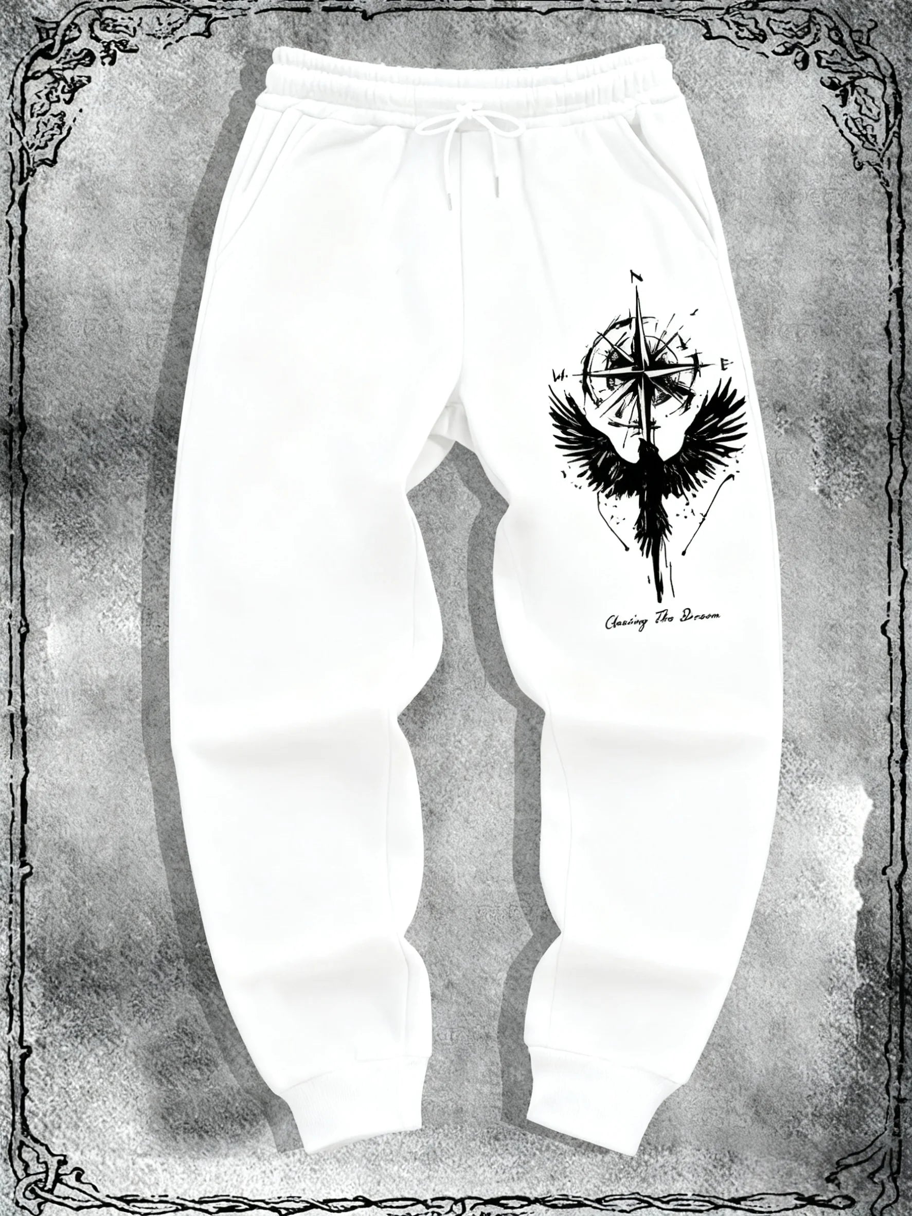 Gothic Y2K Casual Sports Sweatpants, 3D Printed Versatile Joggers for Daily Wear, Urban Fashion Oversized Loose Street Pants