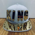 European and American street fashion personalized letter - decorated lenses nightclub performance hip - hop hat.
